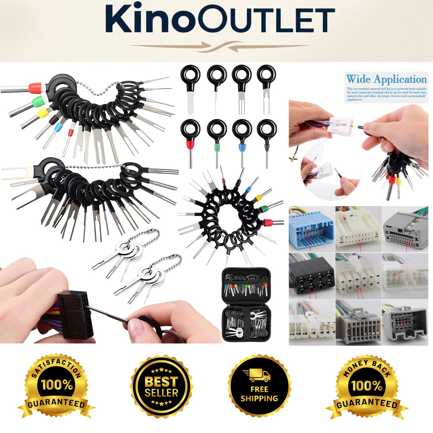 Professional Terminal Extractor Set – 60 Tools for Safe Car Wiring Repairs