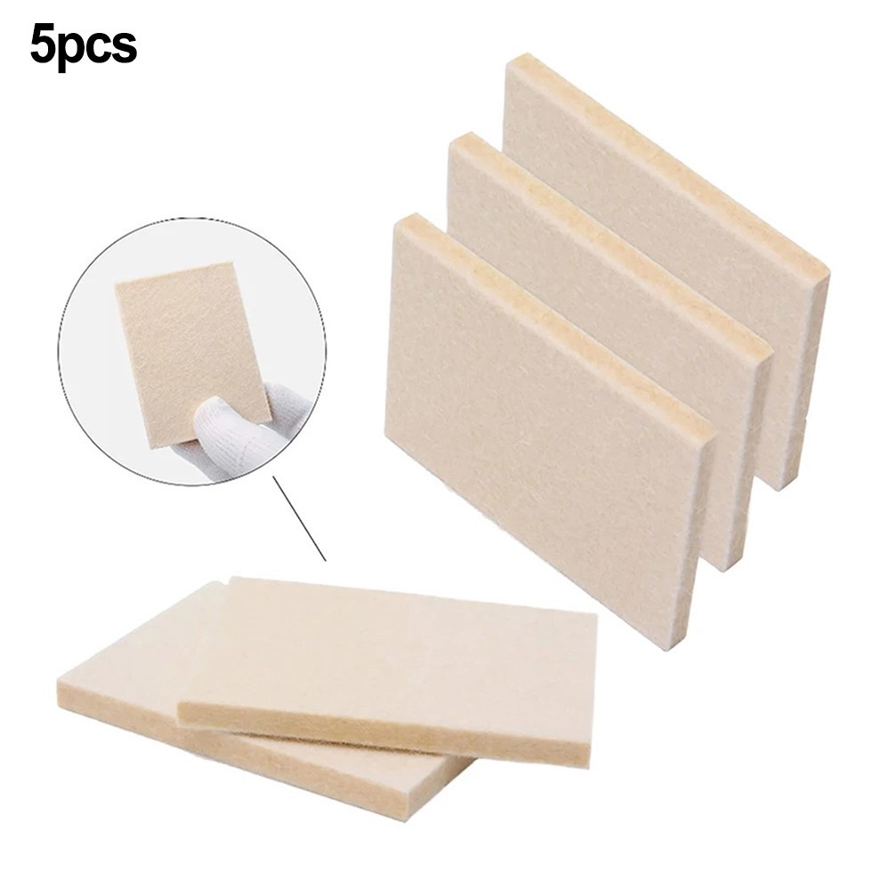 Wool Felt Squeegee Set 5 Pieces for Car Tint Film Vinyl Wrap Screen Protector
