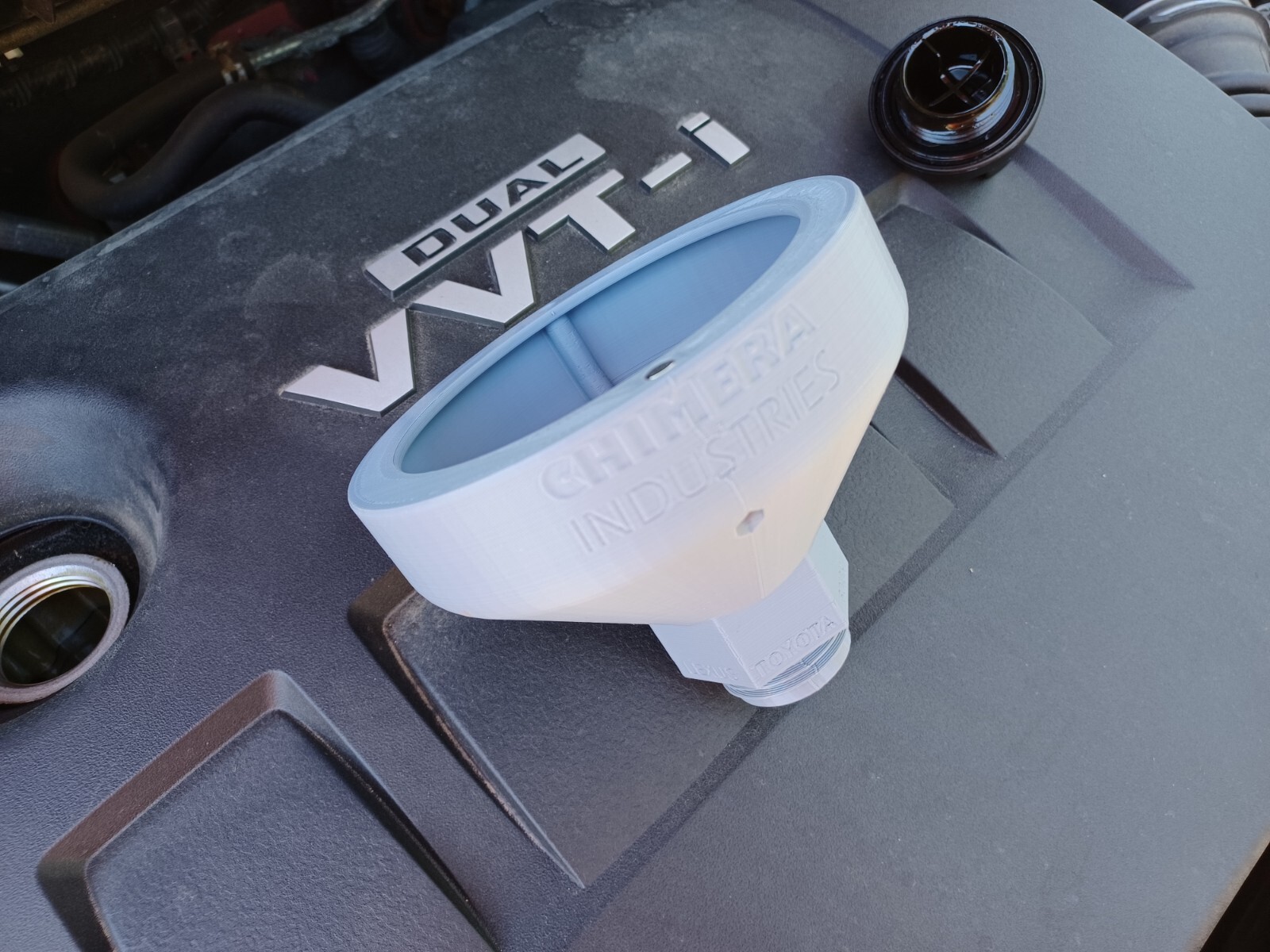 No Spill Threaded Oil Funnel for Toyota Lexus Scion – Vented Flow & Magnetic!