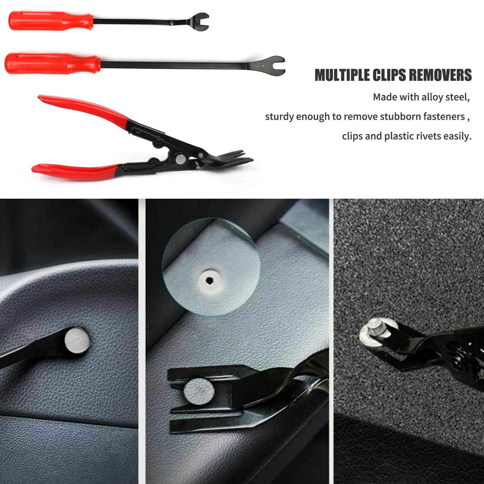 Pry Tool Repair Set Car Door Panel Removal Tool Kit Clip Removal Pliers Tools