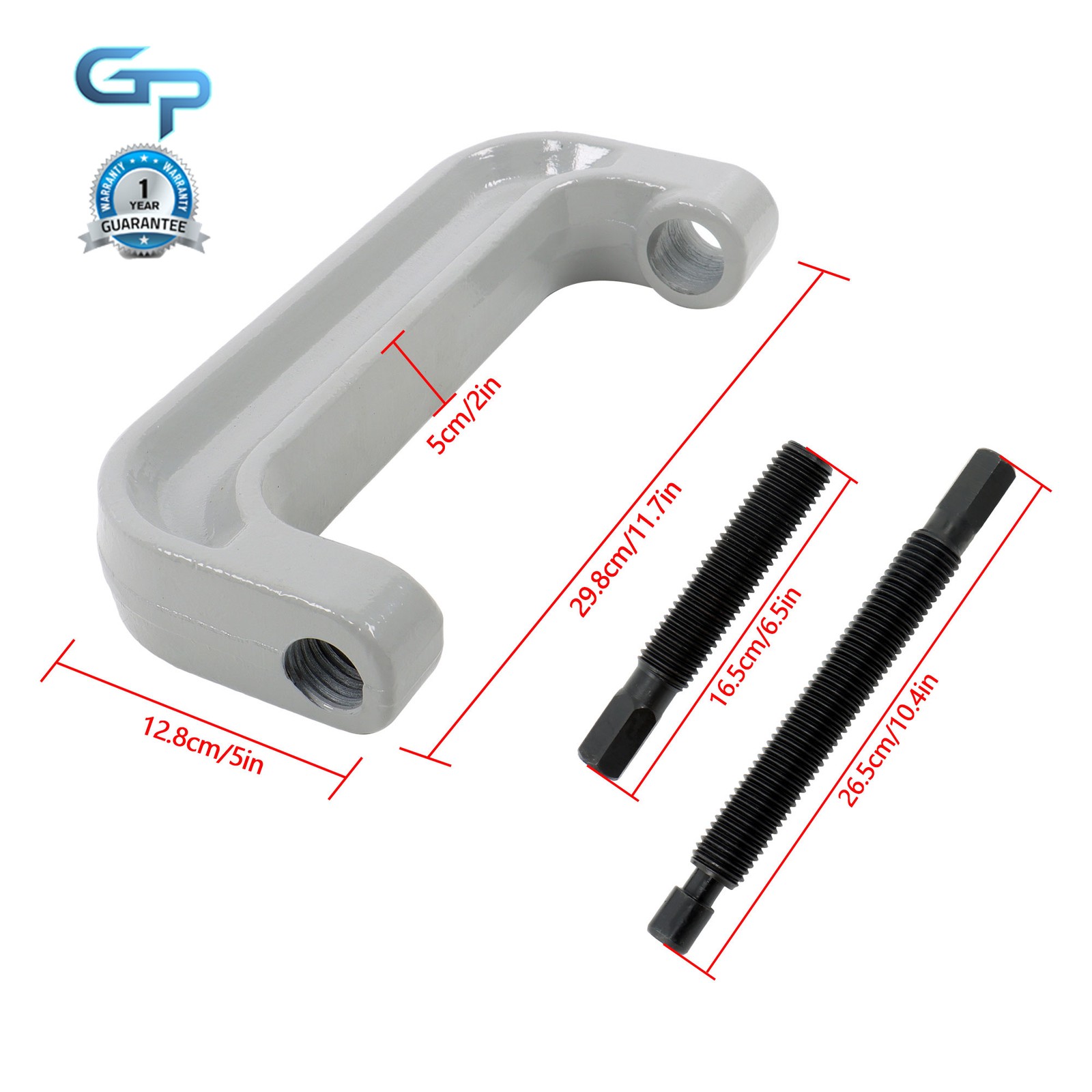 Gray Pneumatic Tool 78100 Goliath Ball Joint XL C-Frame Press New