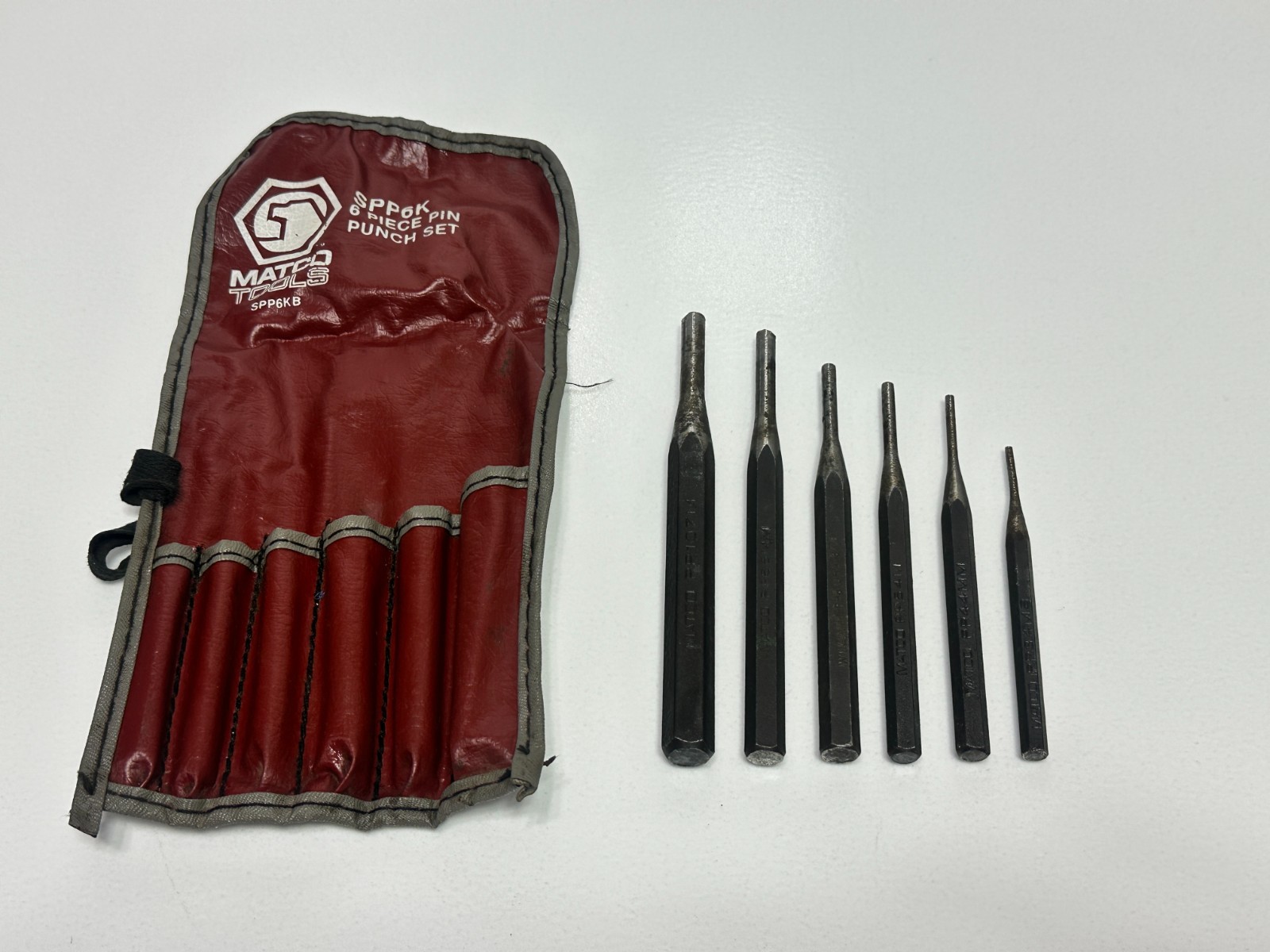 Matco Tools USA 6pc Starter Punch Set in Kit Bag w/ Williams Punch