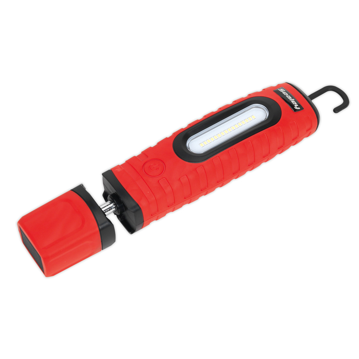 Sealey LED360PLUSR Rechargeable Inspection Lamp 16 SMD LED + 3W LED Red