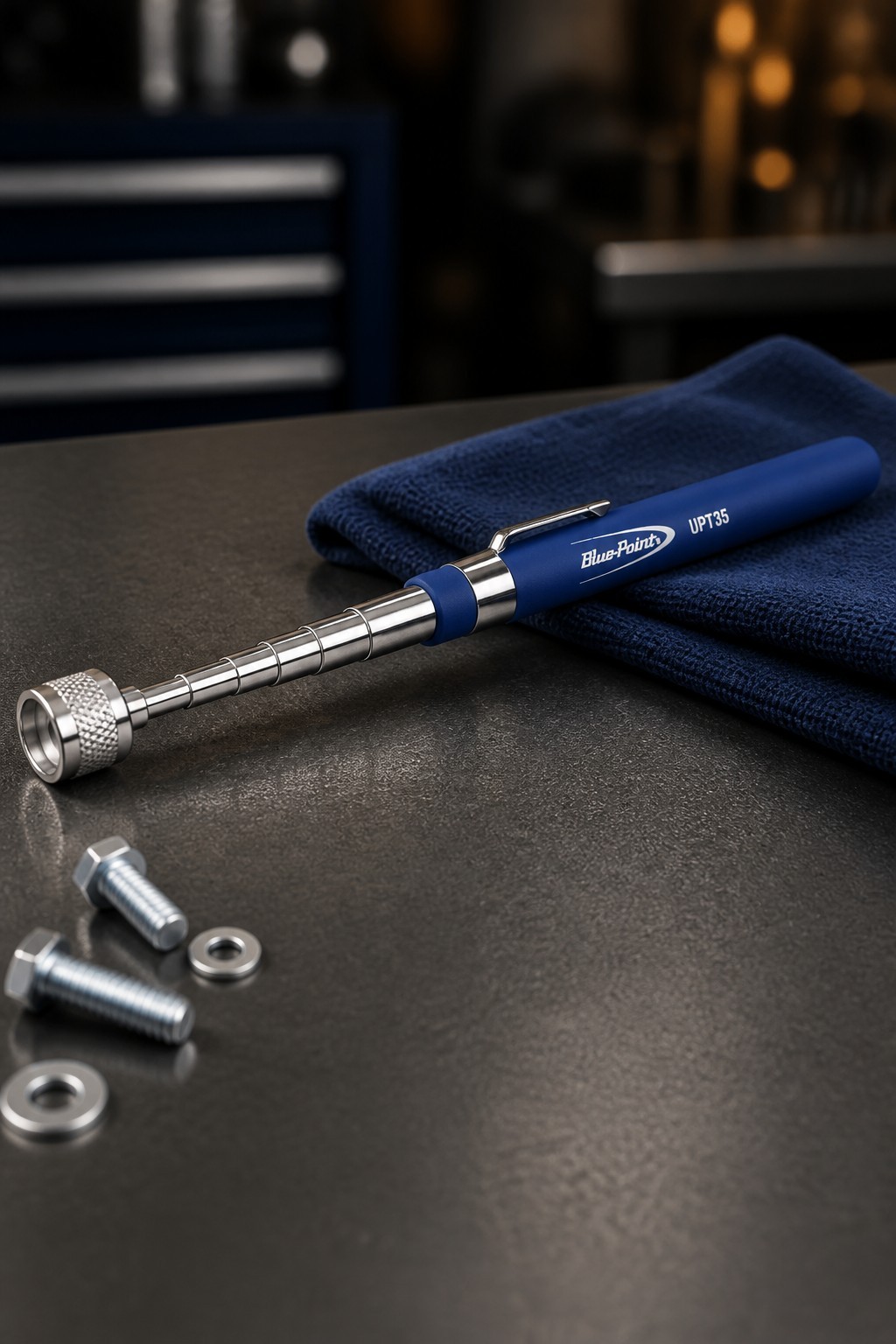 Blue Point Snapon Tool MAGNET PICK UP TOOL TELESCOPING 33″ Power Blu 5LB UPT35MB