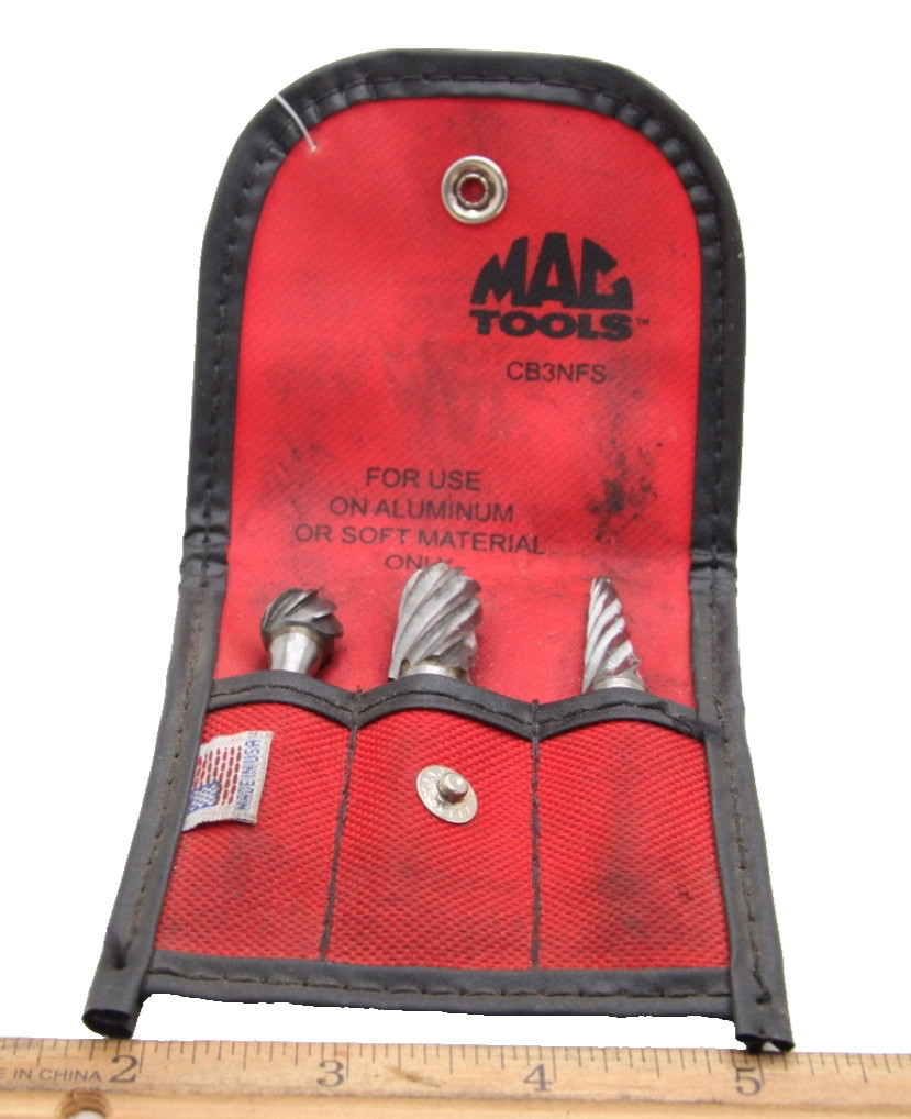 Mac Tools CB3NFS 3 Piece Non-Ferrous Carbide Burr Bit Set USA