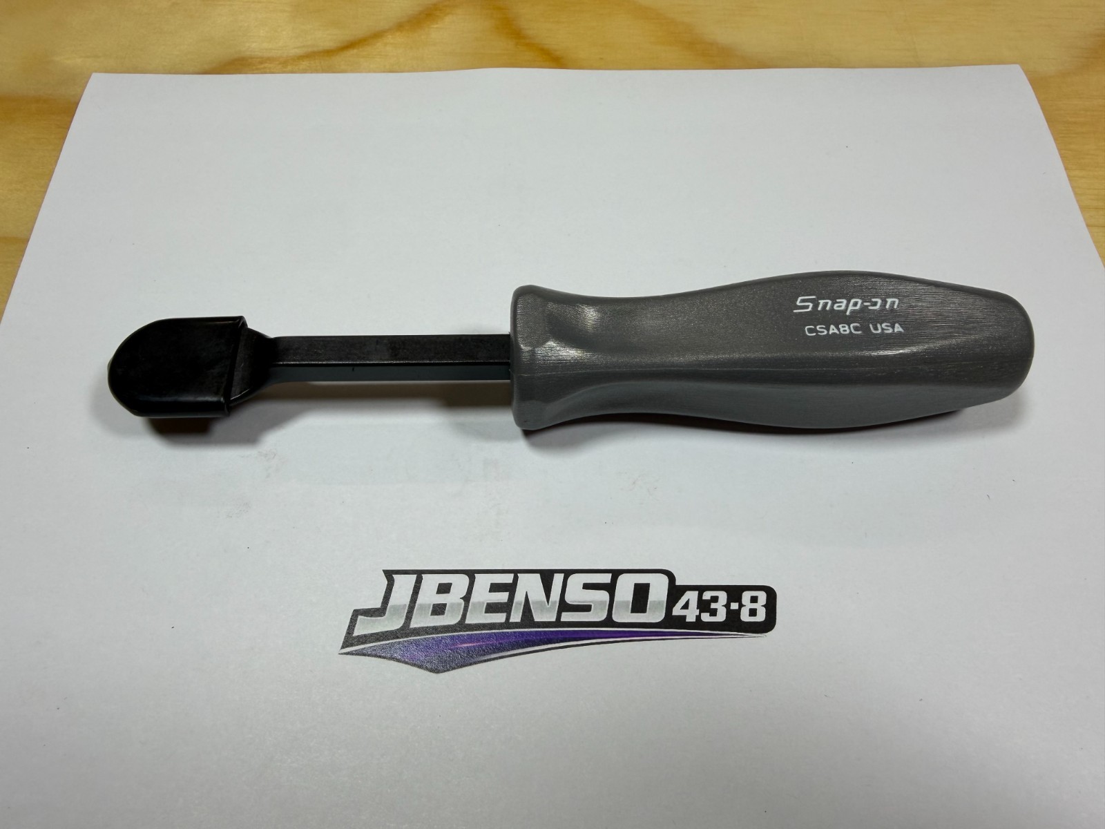 Snap-on Tools USA NEW DARK TITANIUM 8″ Hard Handle Rigid Carbon Scraper CSA8CDT