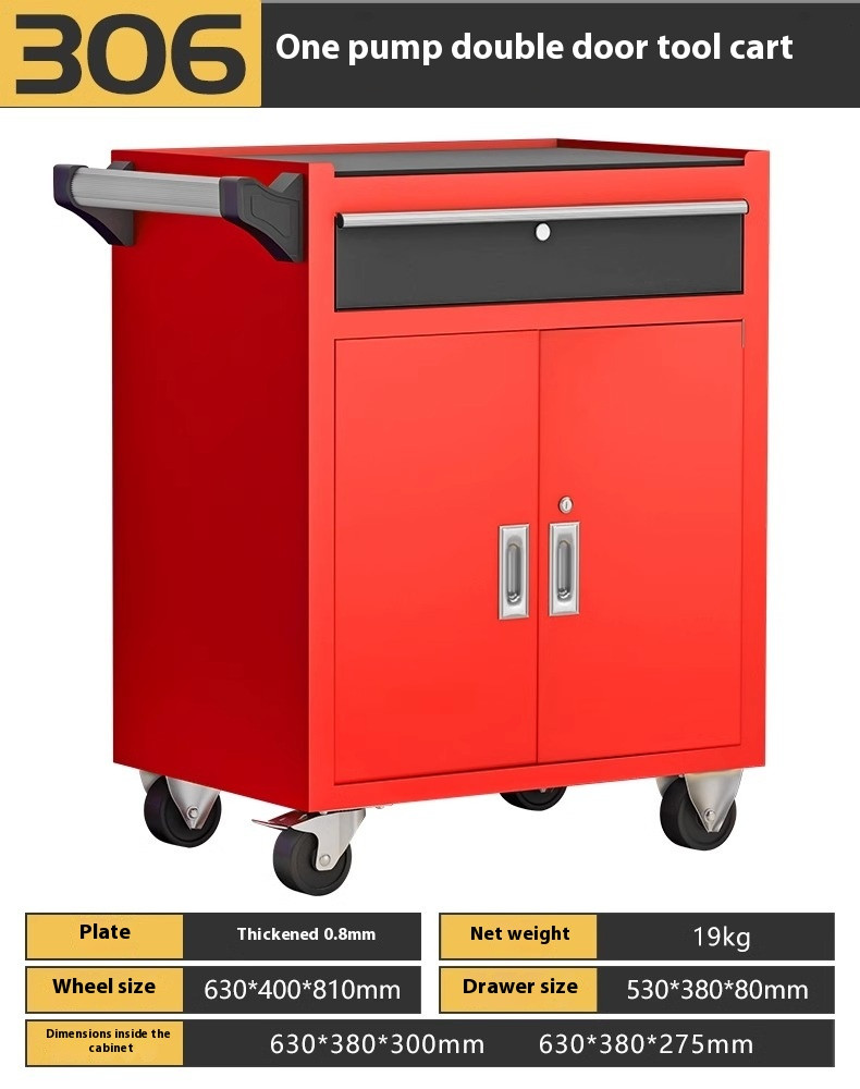 Multifunctional Auto Repair Cart Mobile Thickened Drawer Tool Cabinet