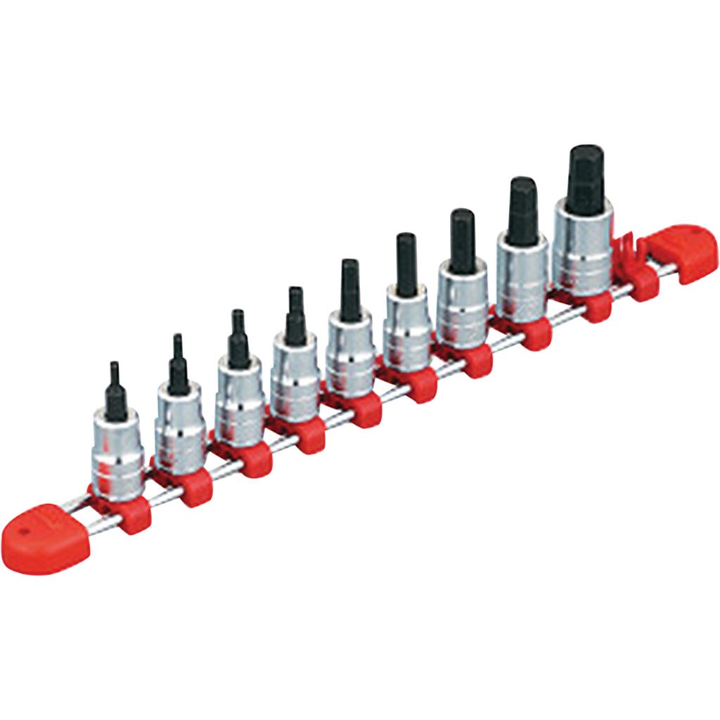 3/8″sq. Short T-Type Torx Bit SOCKET SET (9pcs.) KTC-TBT3S09BH Brand New!
