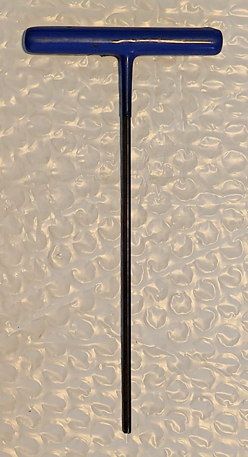 BLUE POINT USA AWCG 1608, T HANDLE, 1/8″ ALLEN/HEX, 6.25″ HIGH x 3″ HANDLE.