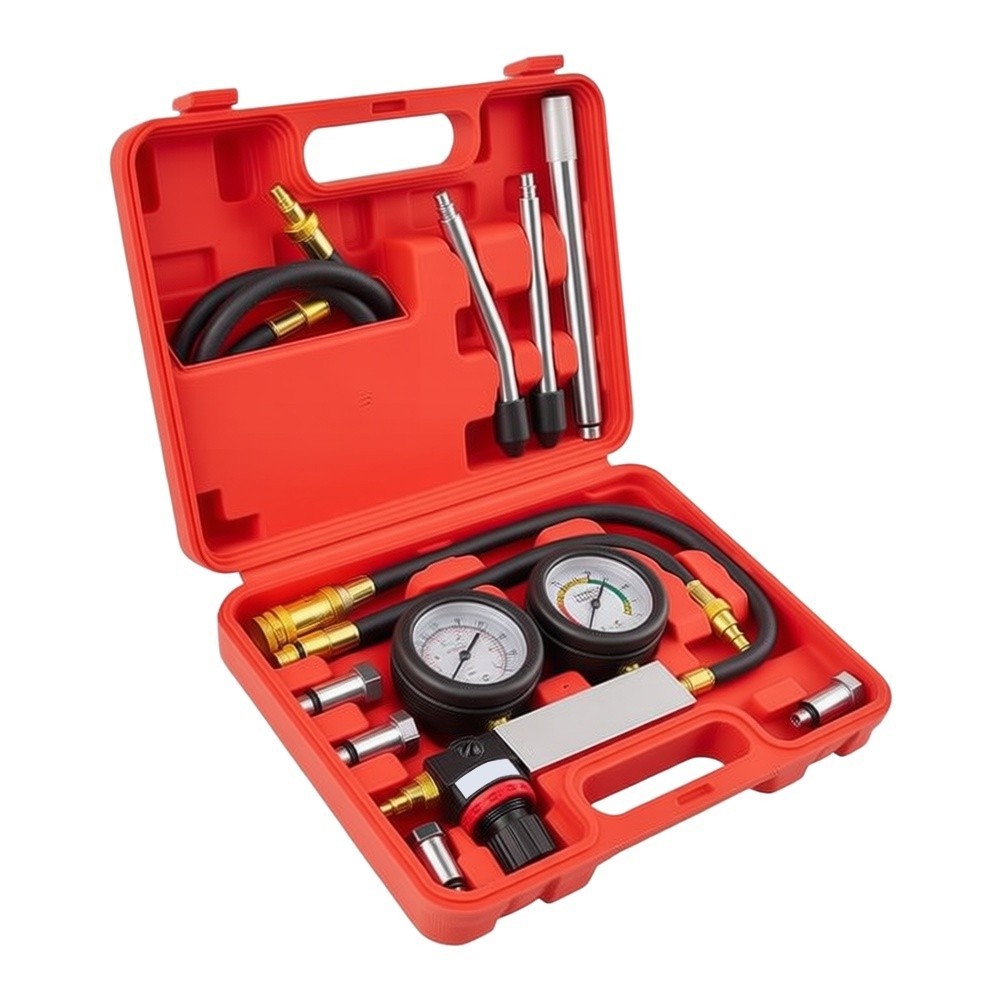 Cylinder Leak Tester Kit with Four Deep Thread Adapters and Extension Rod