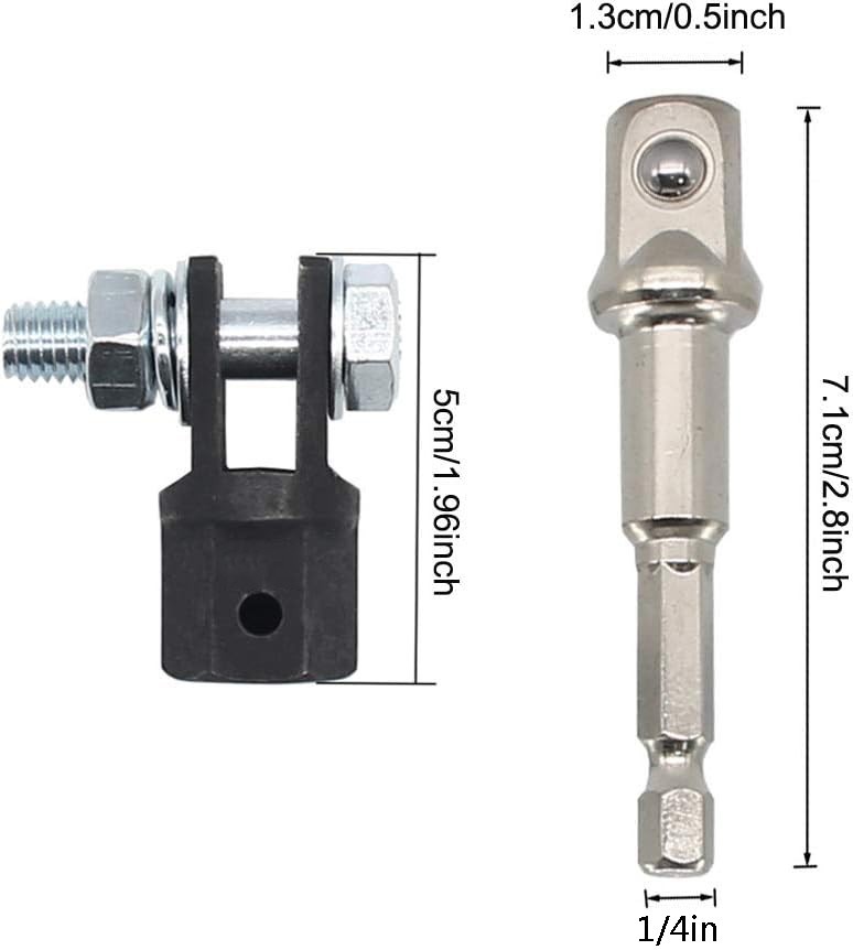 1/2 Inch Car Scissor Jack Adapter Chrome Vanadium Steel Drive Impact Wrench Tool