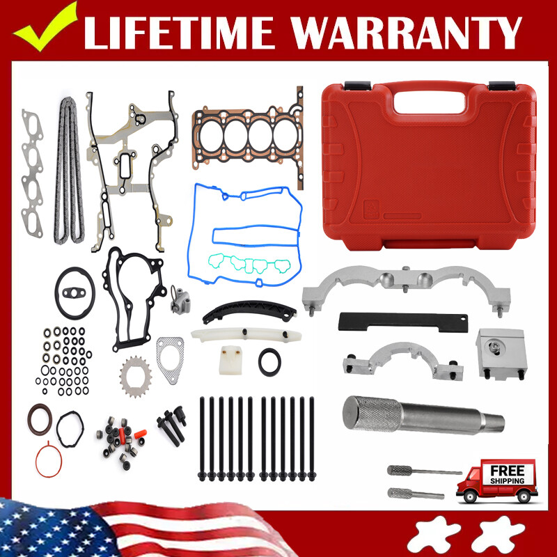 Head Gasket Bolts Set & Timing Chain Kit W/ Tools For Chevrolet Cruze 1.4L Turbo