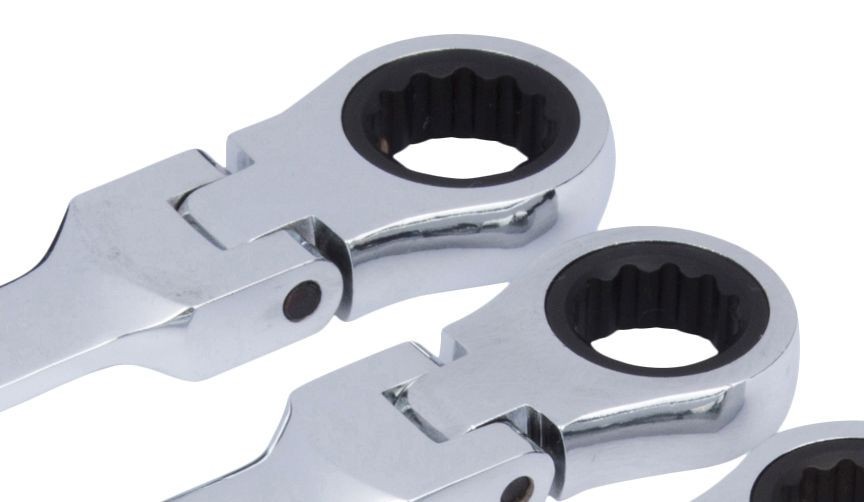 Blue Spot Tools 8 Piece Flexible METRIC Ratchet Spanner Set 8mm – 19mm