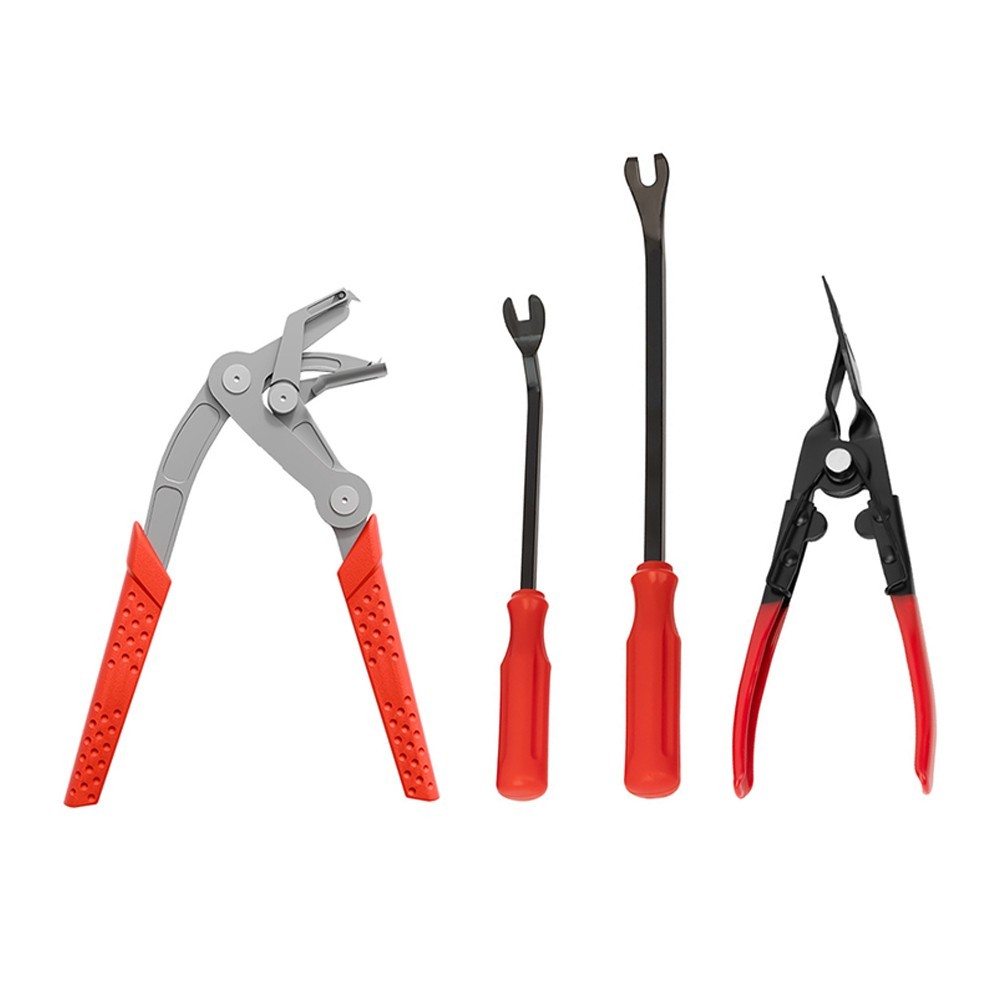 Stainless Steel Car Clip Removal Tool Set 4PCS for Door Panel Trunk Use