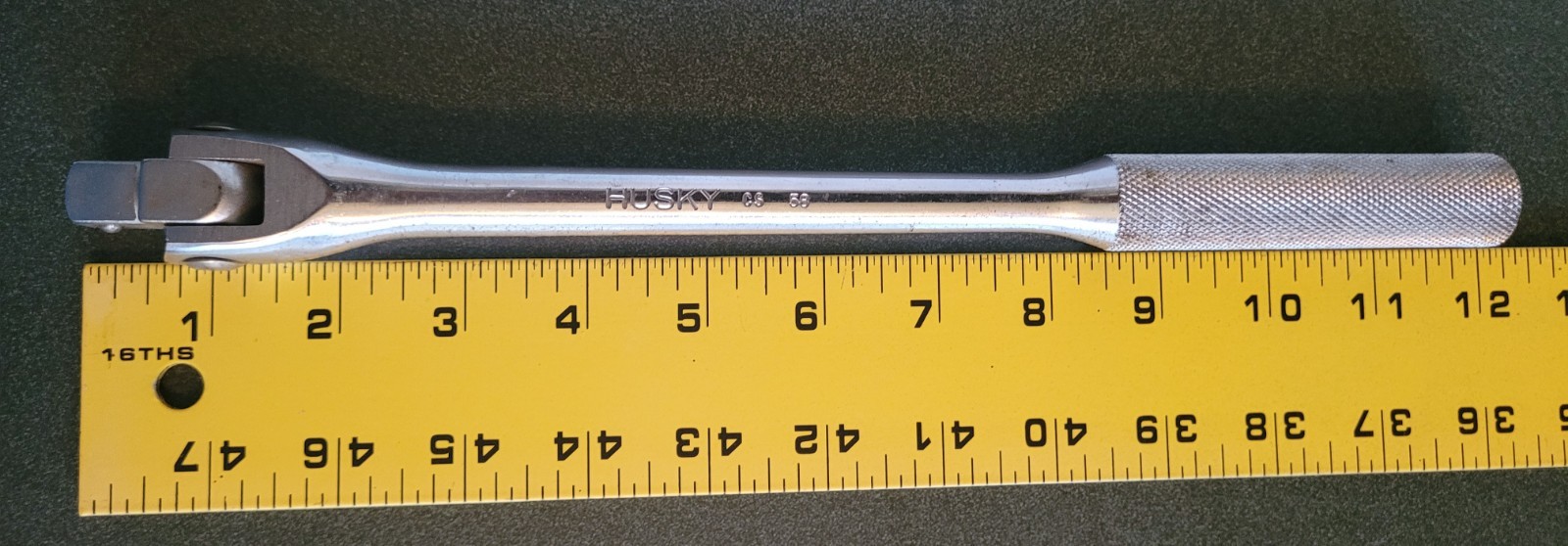 Husky CS58 1/2″ Drive 12″ Breaker Bar With Knurled Handle USA Made
