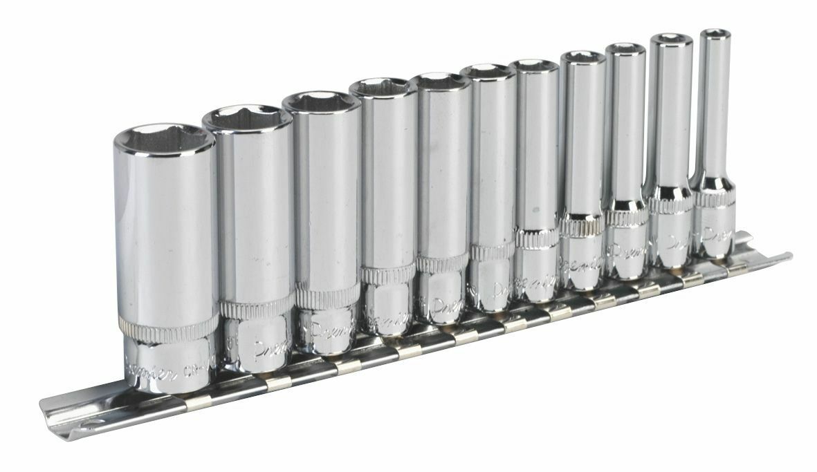 Sealey AK2671 Socket Set 11pc 1/4″Sq Drive Deep WallDrive Imperial