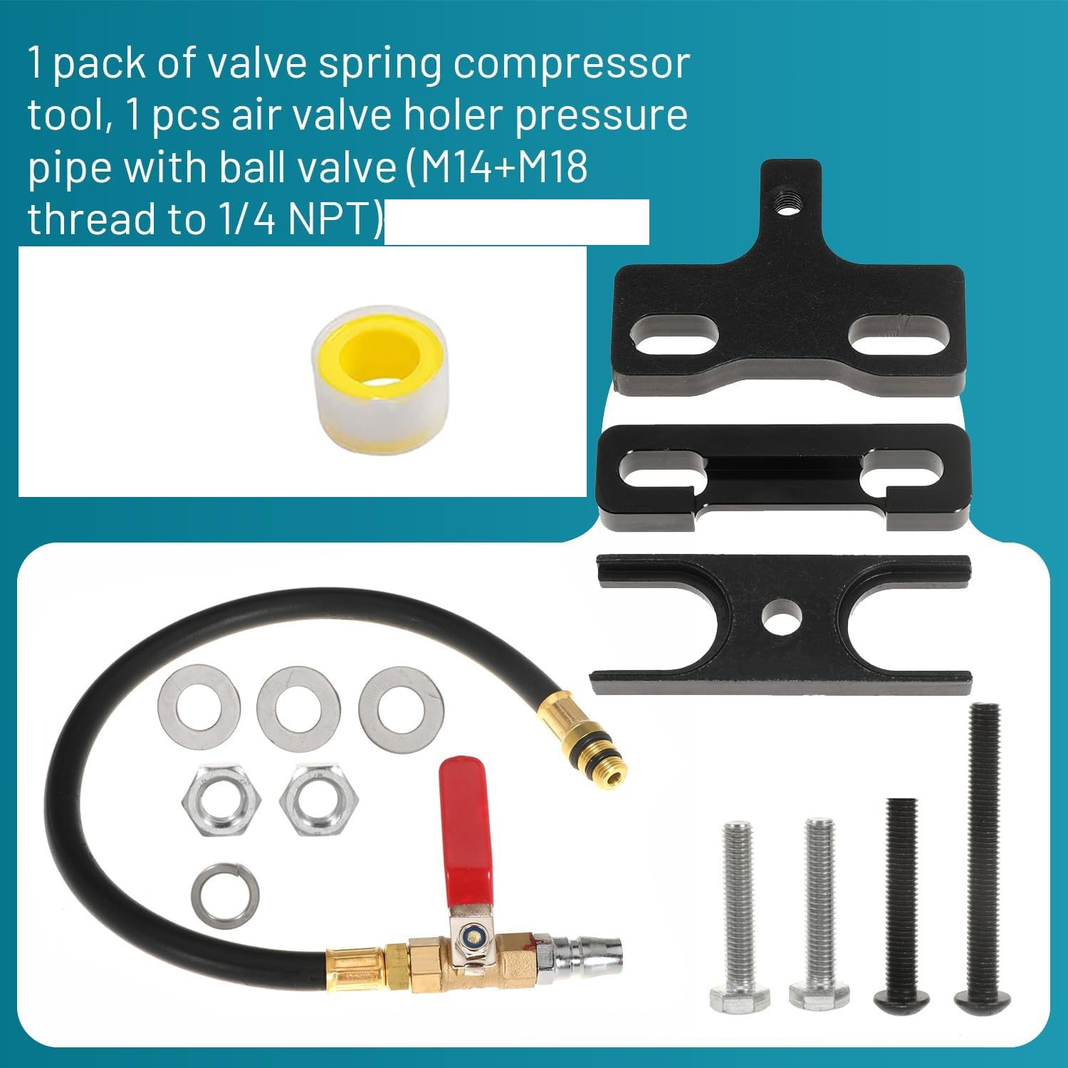 LS LS1 Engine Valve Spring Compressor & Air Valve Holding Hose Tool For GM Chevy