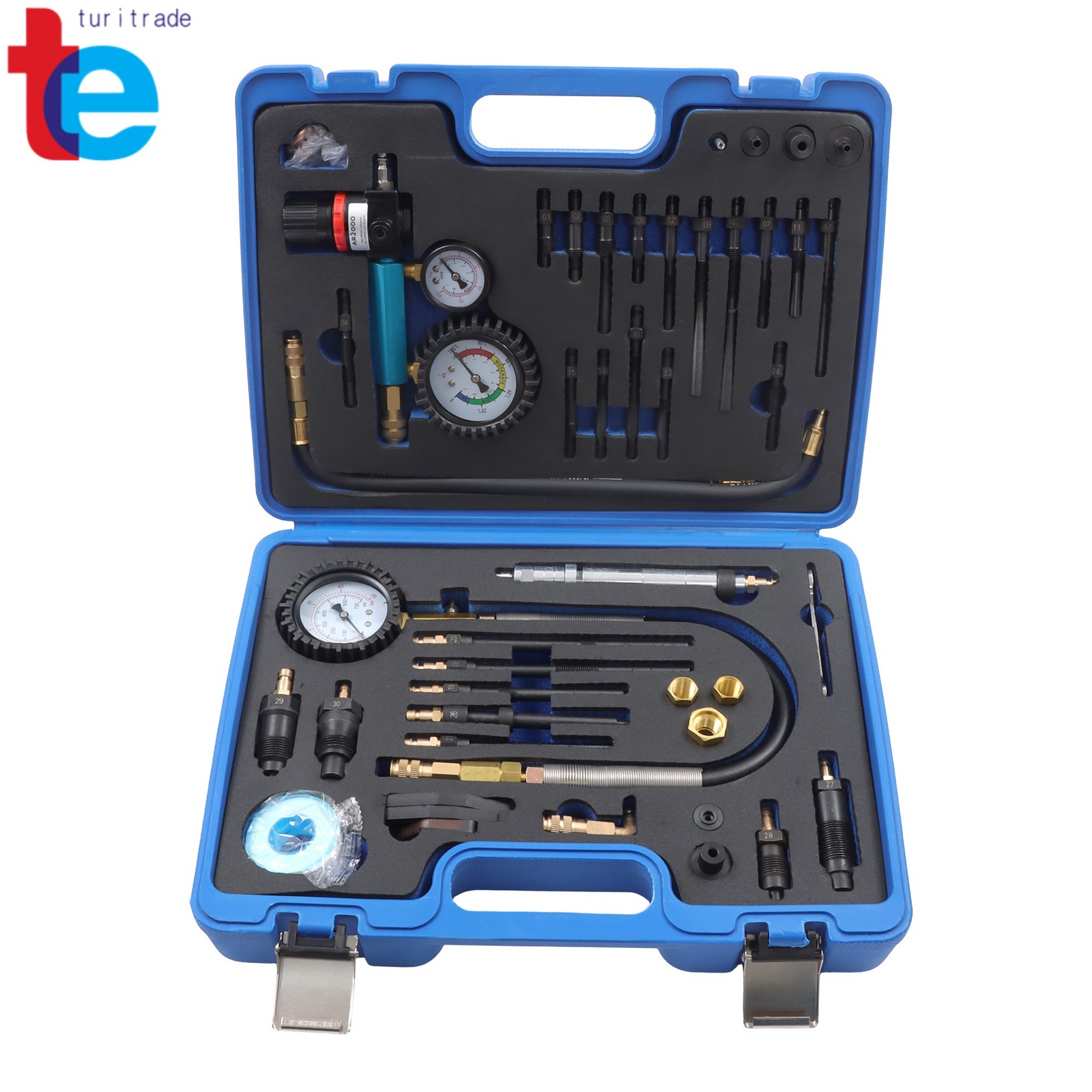 46Pc Diesel Petrol Engine Cylinder Compression Leak Down Tester Leak Diagnostic