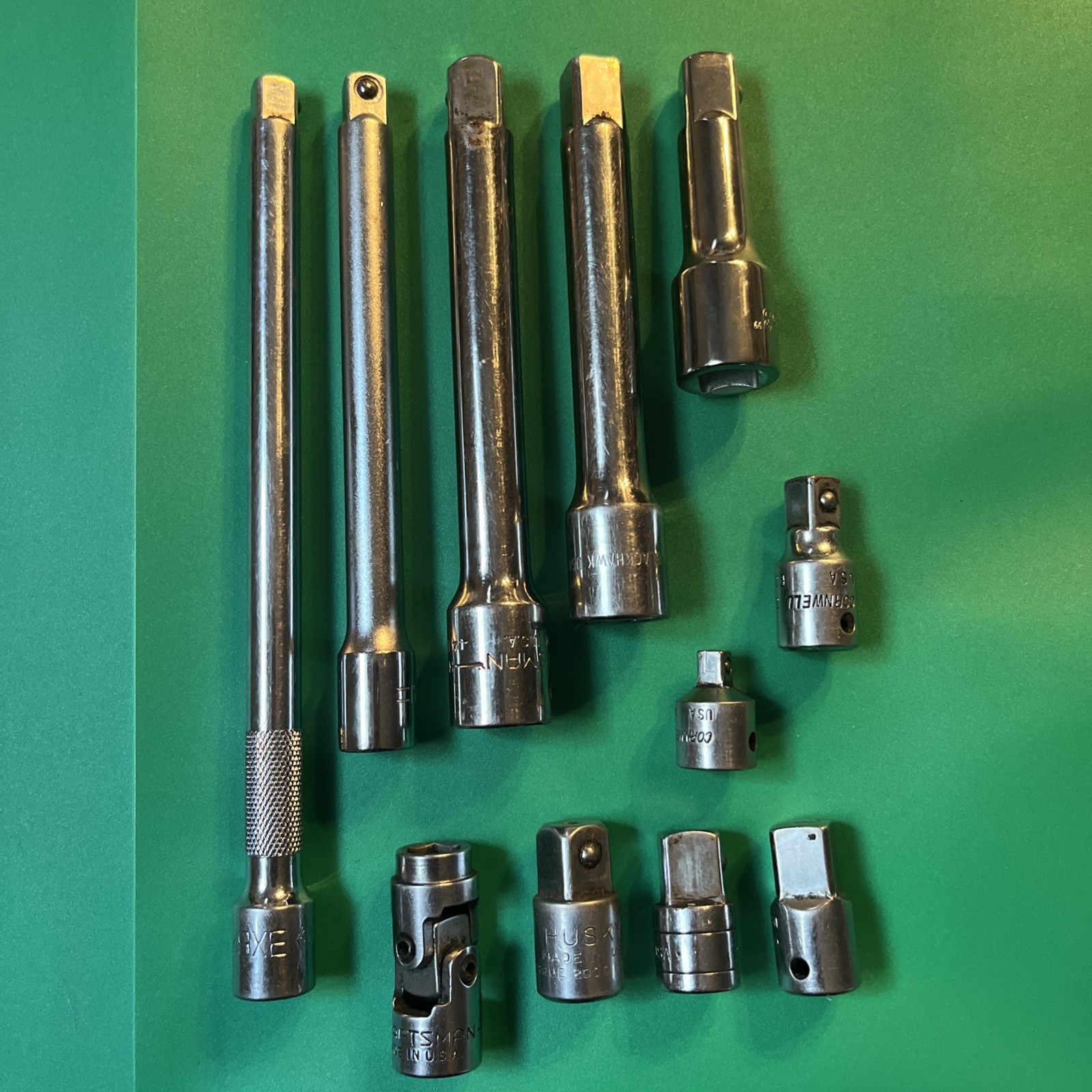 Mixed Extension Bar & Adapter Lot of 11 Various Sizes Various Brands