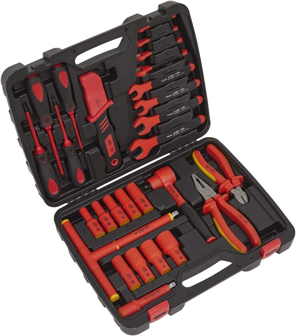 Sealey AK7945 27pc 1000V Insulated Tool Kit – VDE Approved