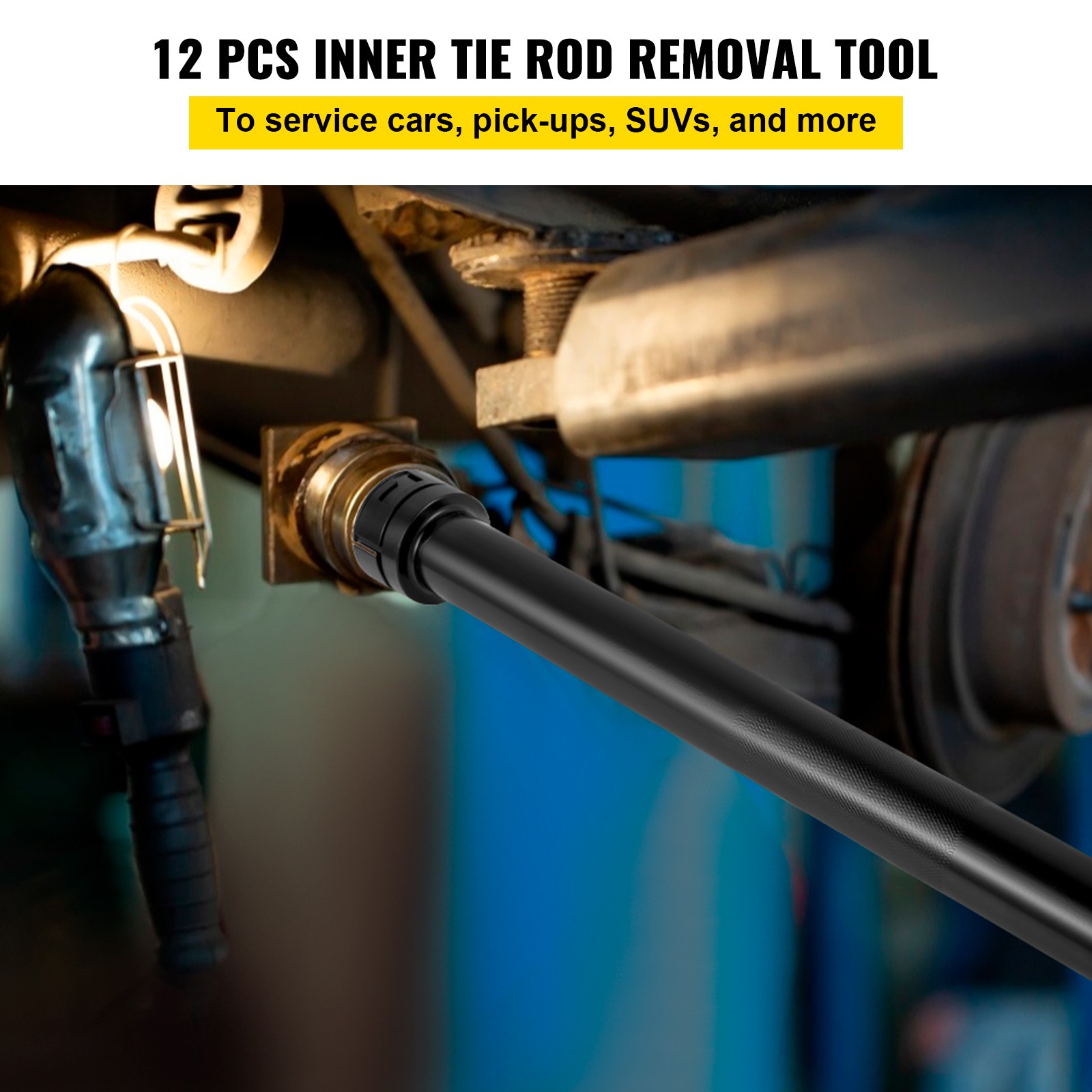 13pc Inner Tie Rod Removal Installation Tool Set with 12 SAE + Metric Adaptors