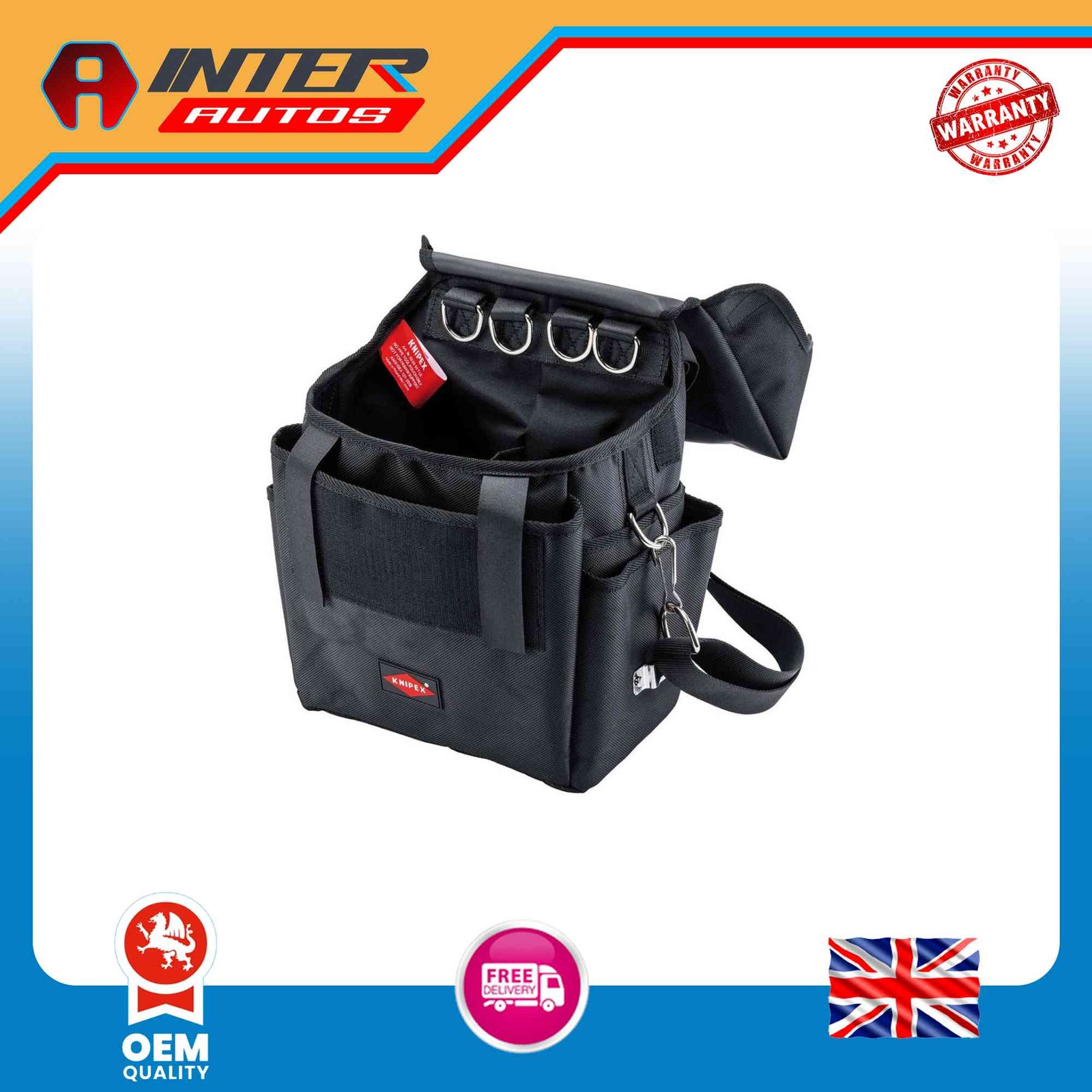 Draper KNIPEX 00 50 50 T LE Tool Bag for Working at Heights Empty, 300mm 25057 2