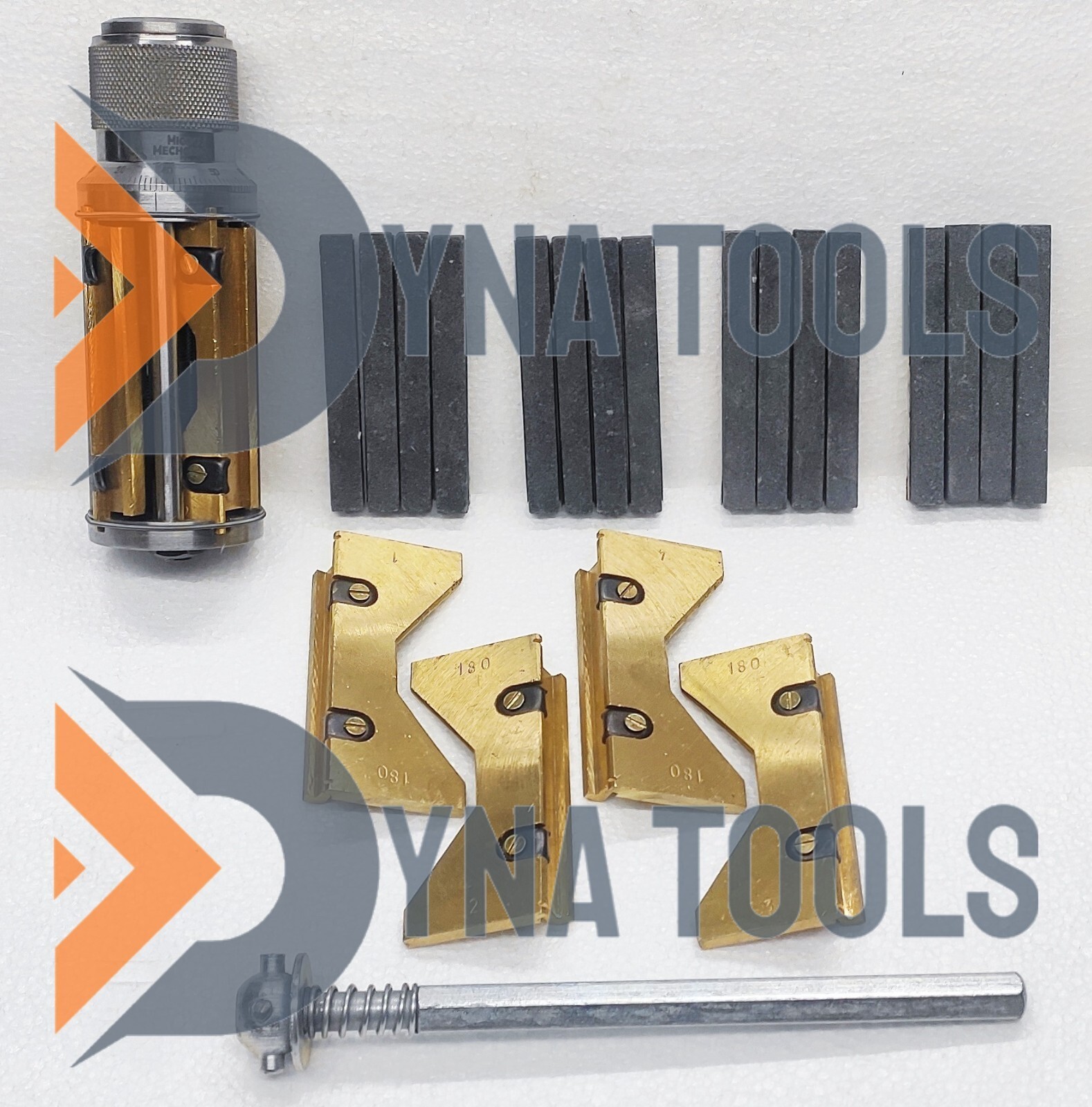 New Precise Cylinder Engine Hone 2-1/2″ TO 5-1/2″ Honing Machine + 4x Set Stones