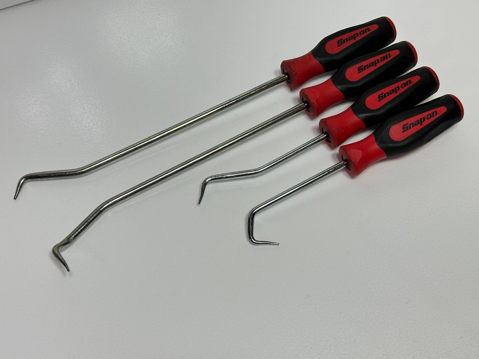 🇺🇸 Snap On Tools USA 4pc Red Soft Grip Radiator Hose Pick Set, Long & Regular