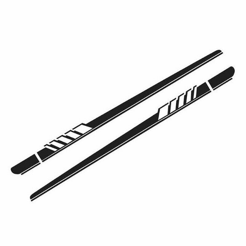 2x Car Van Side Stripes Vinyl Graphic Universal Racing Sticker Decals Universal