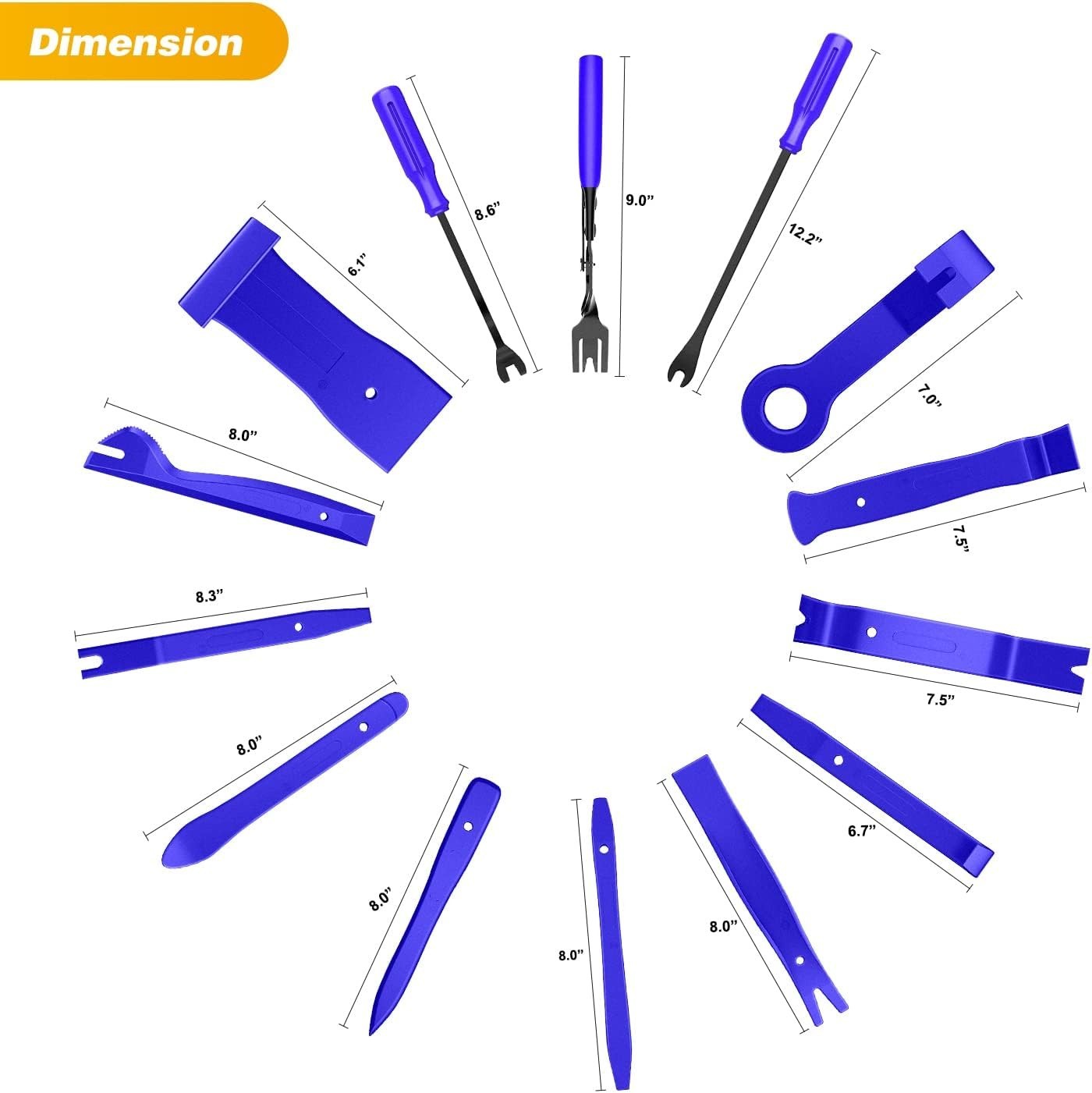 102Pcs Auto Trim Removal Tool and Push Pin Retainer Clip Set Blue | Fastener …