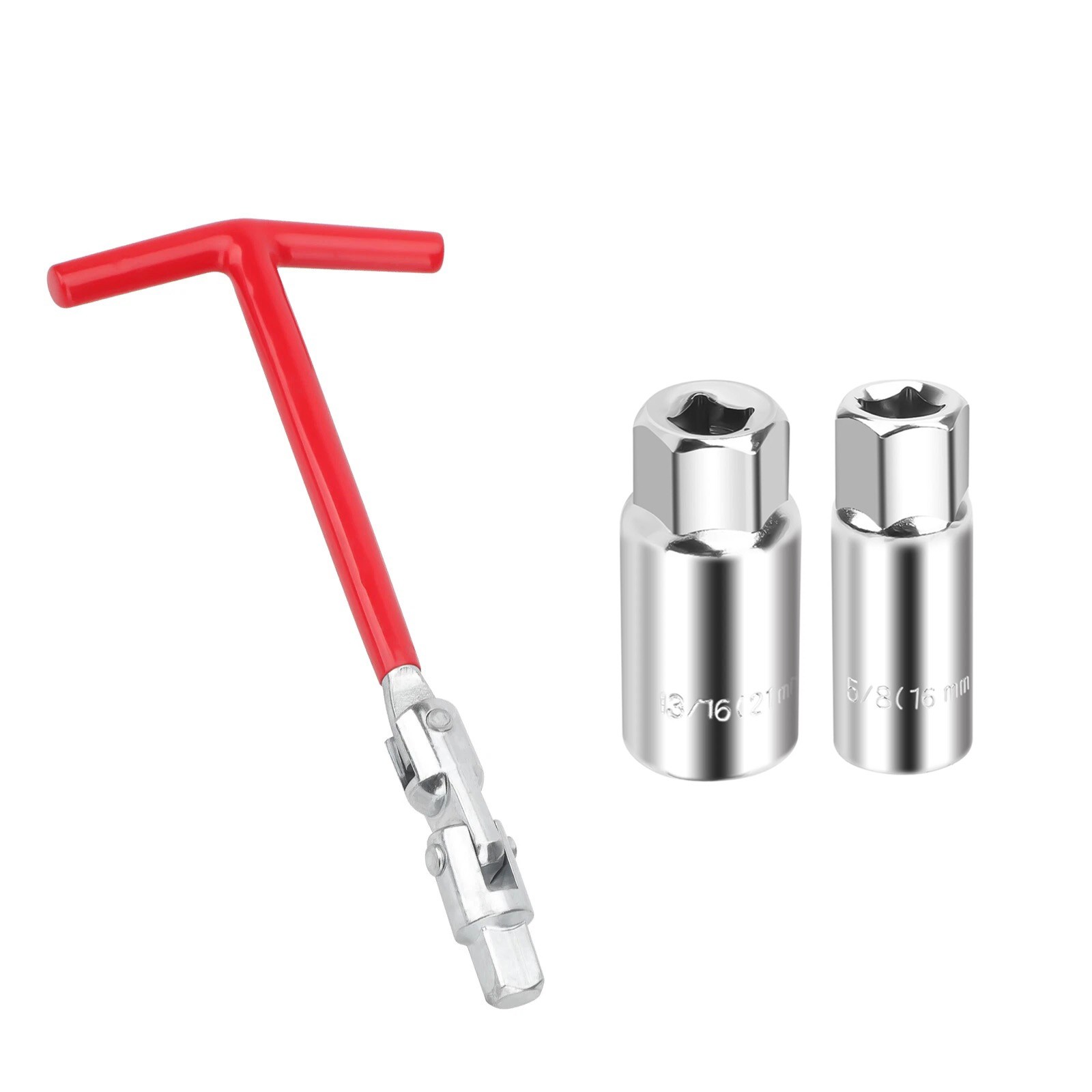 Universal Spark Plug Socket Wrench T-Handle 16mm 21mm for Car Truck Motorcycle
