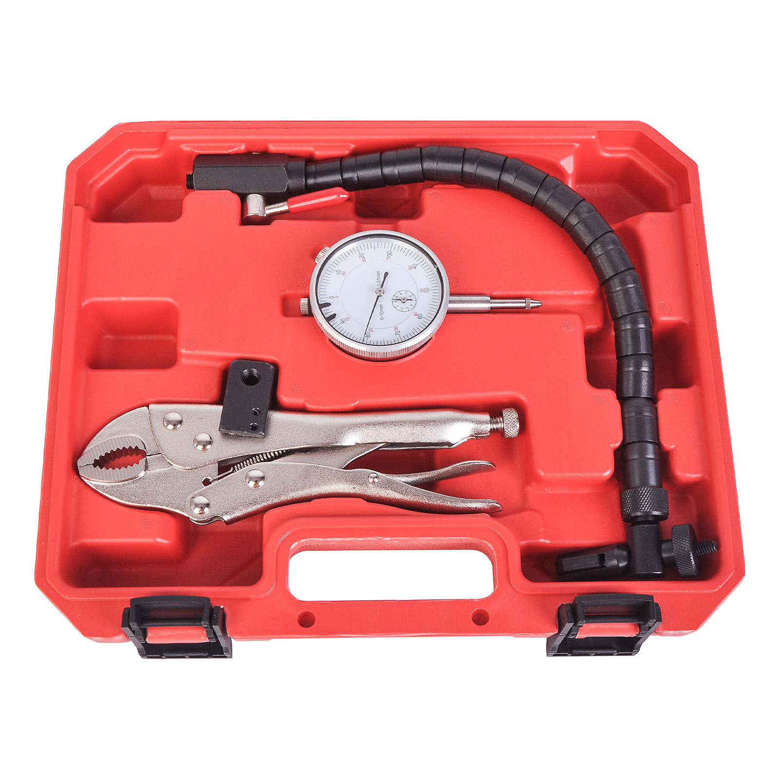 Brake Rotor Ball Joint Dial Indicator Arm Clamp Locking Vise Disc Runout Gauge