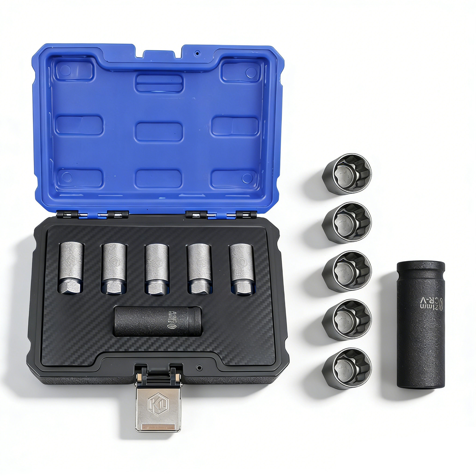 6pcs Wheel Lock Key Removal Kit,Lug Nut Anti-Theft Wheel Socket Set for Tesla
