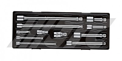 11 PCS 15° WOBBLE EXTENSION BAR SET 1/4″ , 3/8″, 1/2″ , JTC TOOLS # K1112