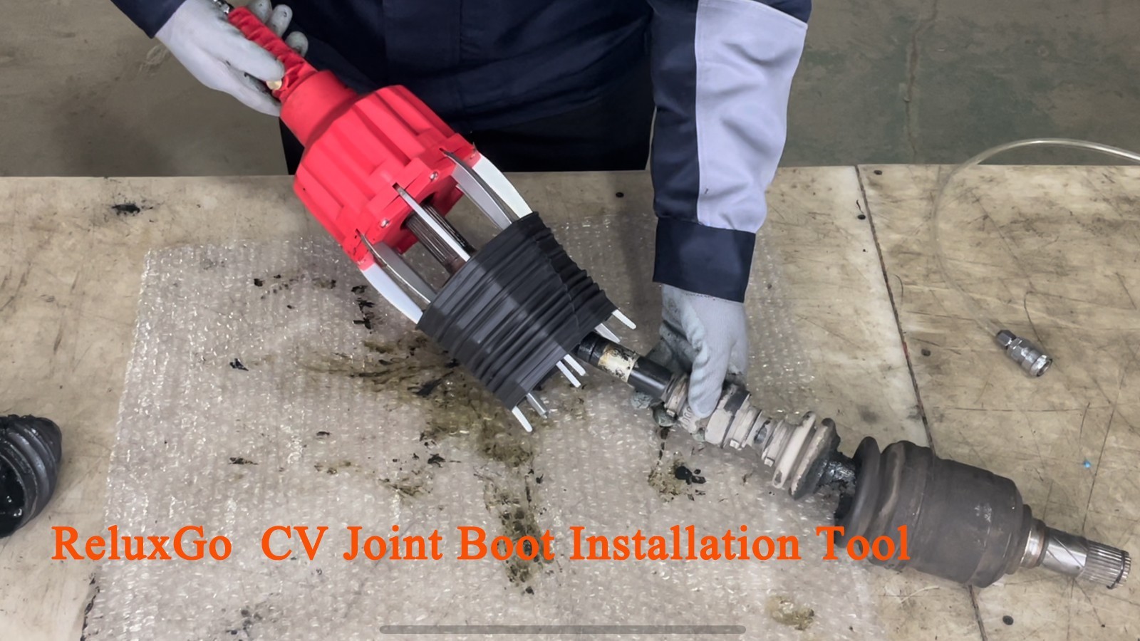 Universal Pneumatic CV Joint Boot Installation Tool Kit – CV Boot Expander & Spr