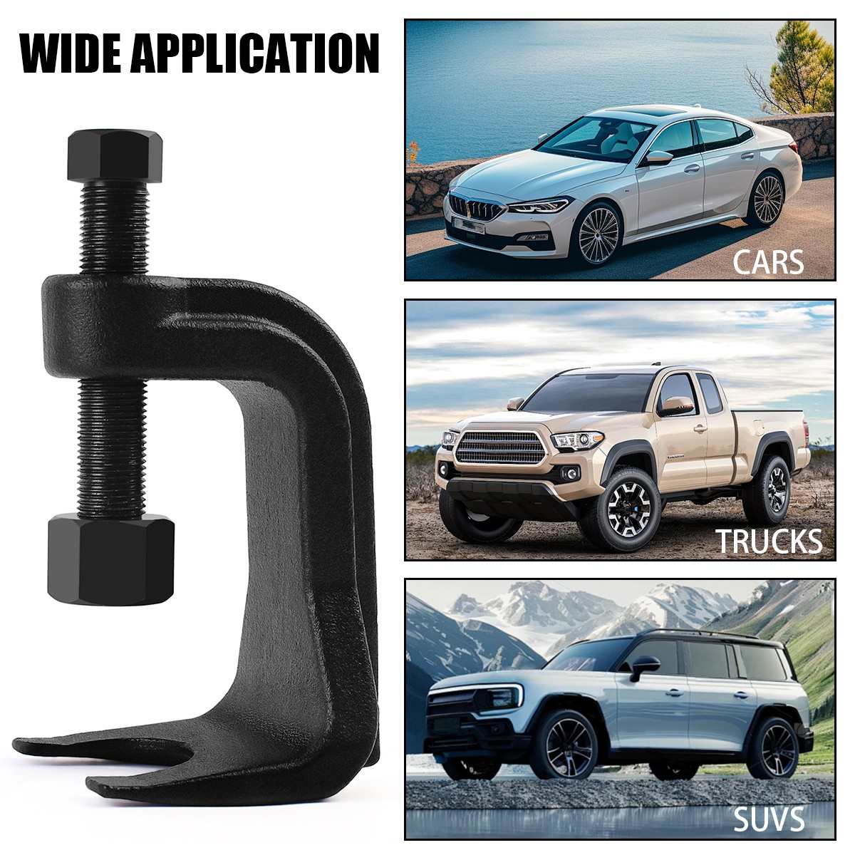 Black Ball Joint Separator for Cars Trucks SUVS Ball Puller Extends Up to 2 3/8″