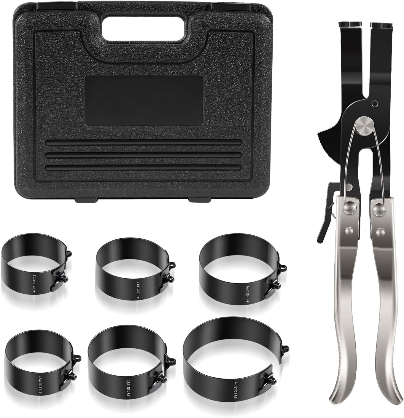 Piston Ring Compressor Kit 940387: Adjustable for Engine Piston Install