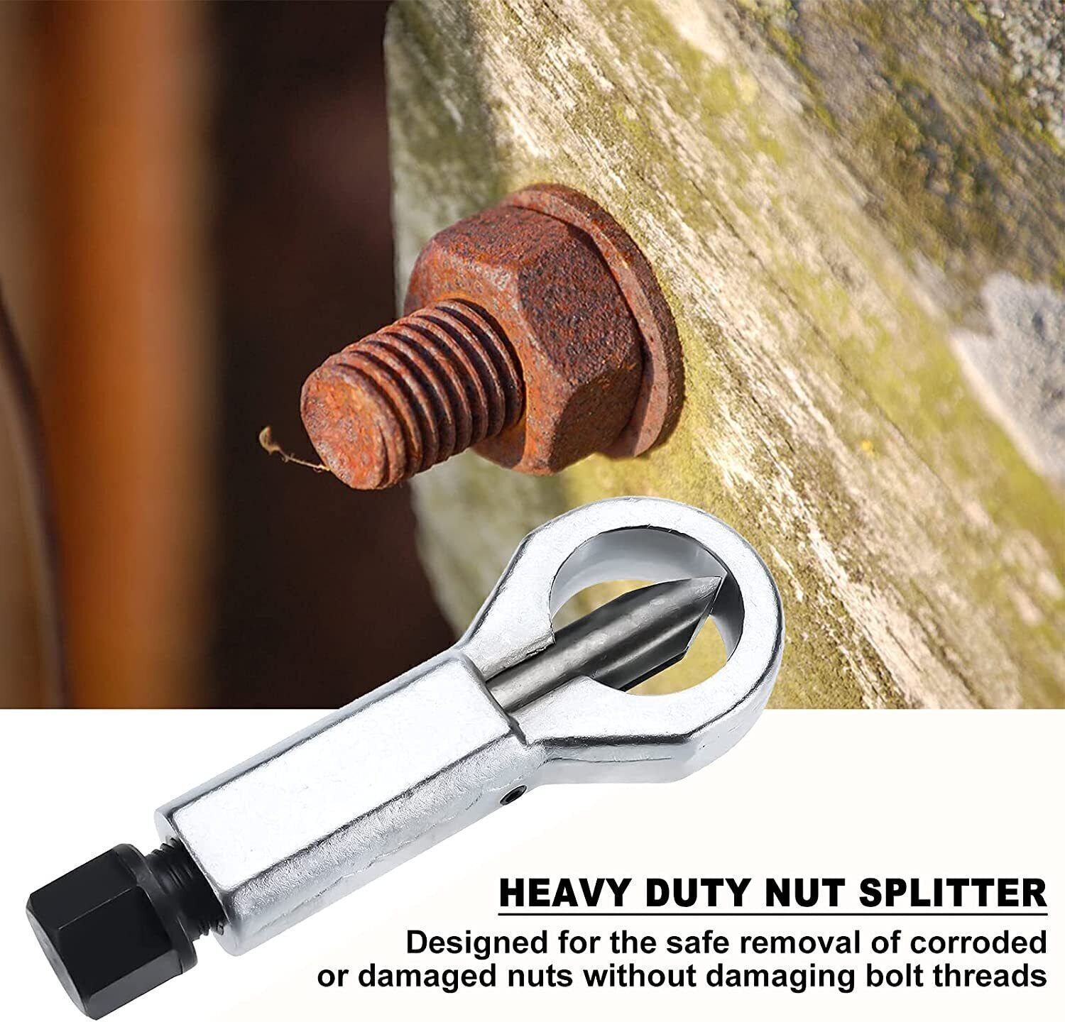 9-27mm Nut Splitter Breaker Nut Remover Extractor Adjustable Cracker Hand Tool