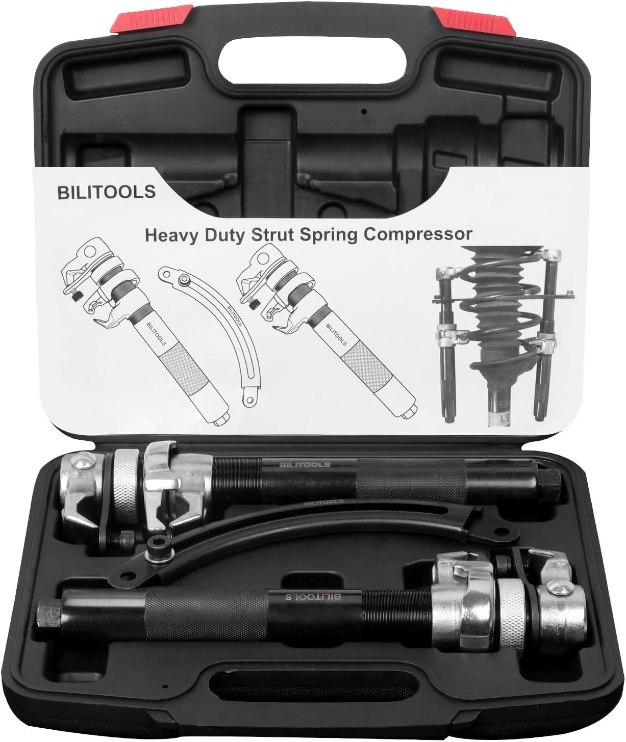 2-Piece Coil Spring Compressor Tool, Max Load.2645LB | Heavy Duty Macpherson …