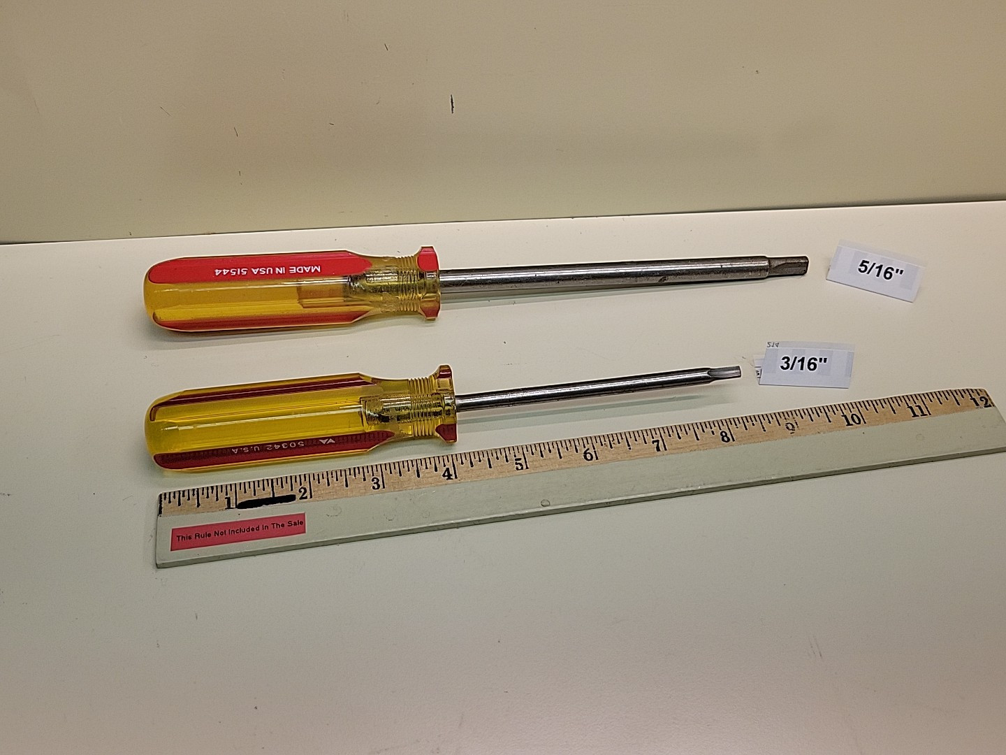 Vermont American VA 3/16″ & 5/16″ Clutch head Screwdrivers USA New Old Stock