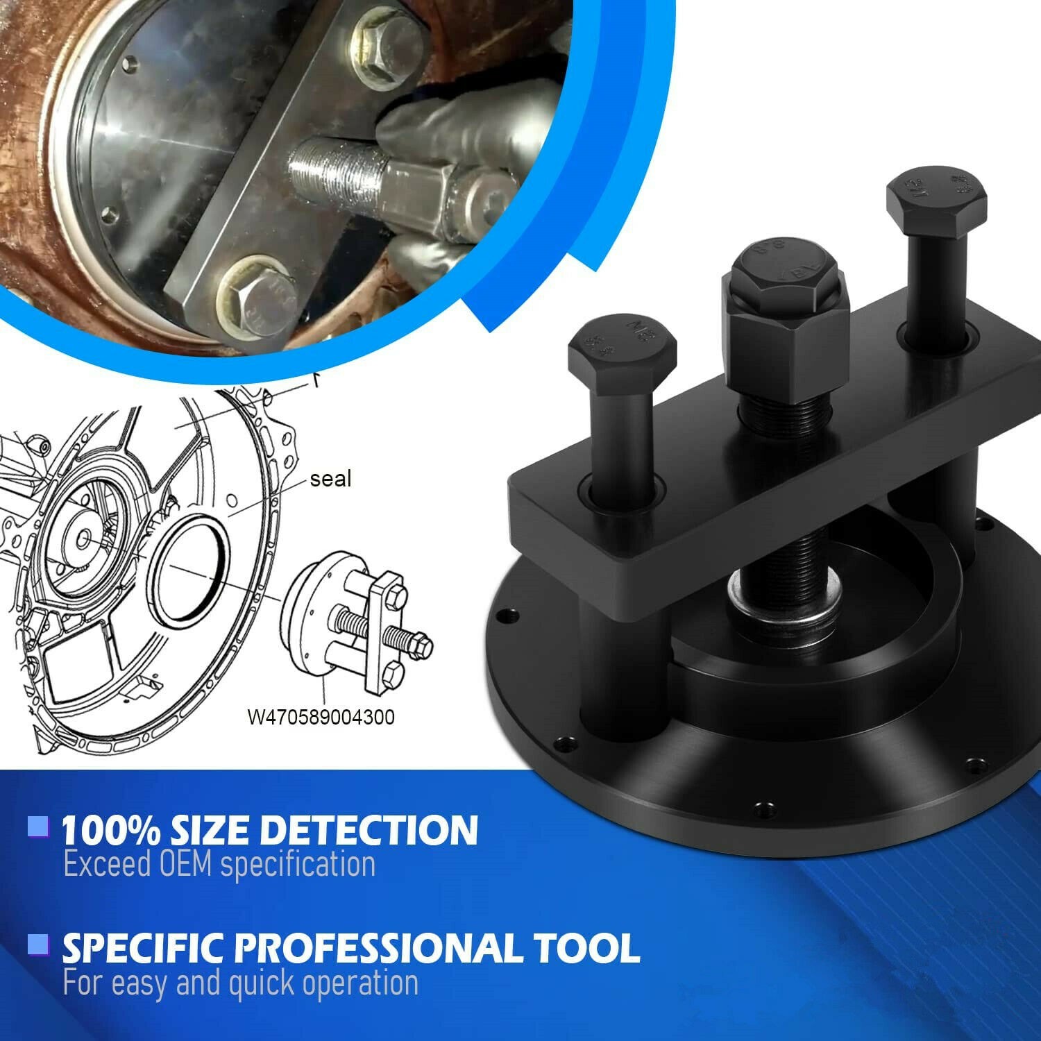 For Detroit Diesel DD13 DD15 Front & Rear Crankshaft Seal Remover/Installer Tool