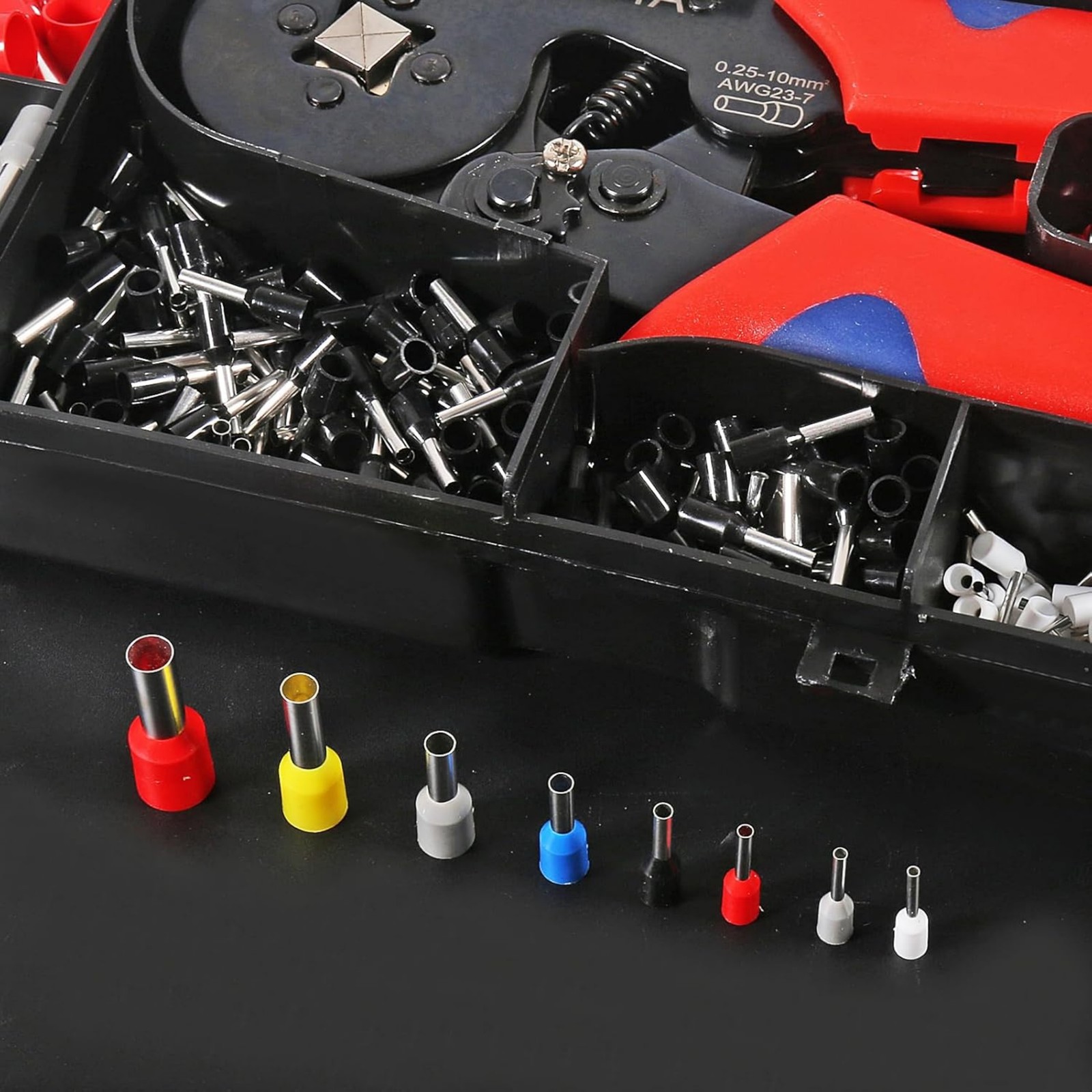 Crimping Pliers: Ferrule Crimping Tool With 1200pcs Terminal Wire Crimper Pliers