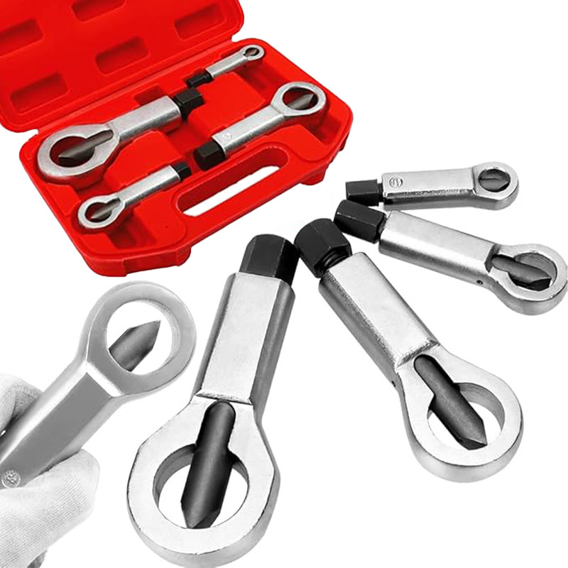 Nut Splitter Breaker 9-27mm Nut Remover Extractor Adjustable Cracker Hand Tool