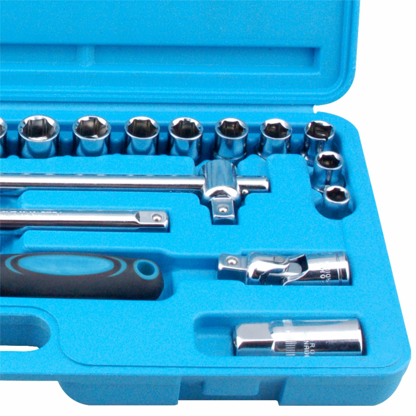 Metric Socket Set Ratchet Extention Bar 1/2″ Drive 10mm to 32mm 24pc 01548