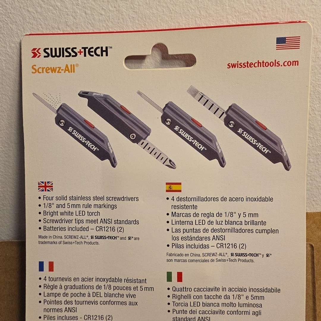 Swiss+Tech Screwz-All 7 In 1 Multi Tool (Flash Light Cannot Be Tested)