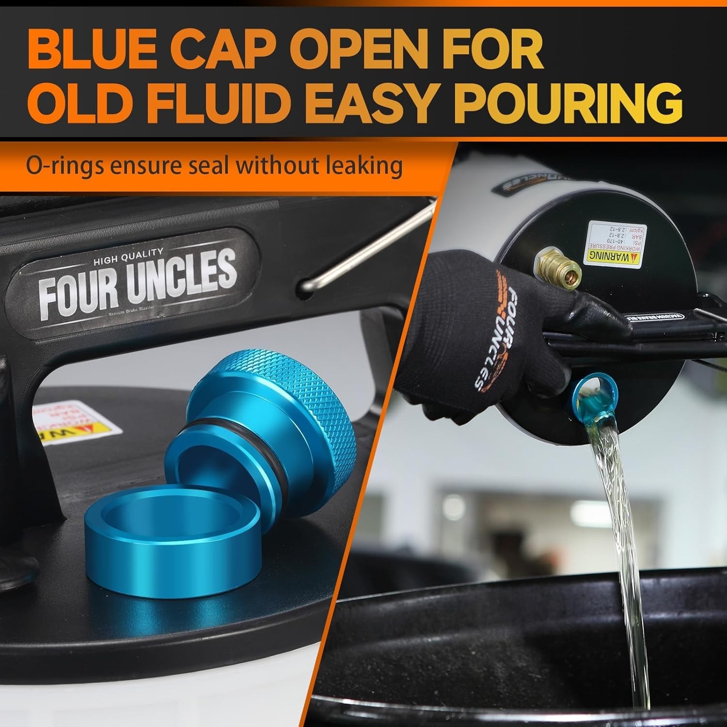 Quieter 2L Vacuum Brake Fluid Pump Kit – One-Person Operation for Efficiency