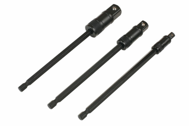 Laser 7779 Impact Quick Locking Socket Adaptor Set 3pc 150mm