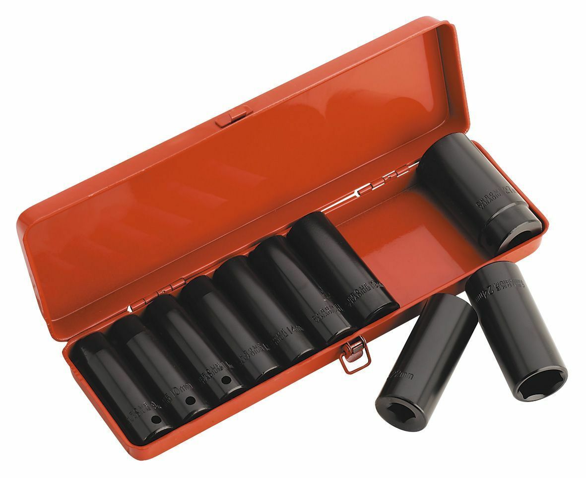 Sealey AK58/11M Impact Socket Set 10pc 1/2″Sq Drive Deep Metric