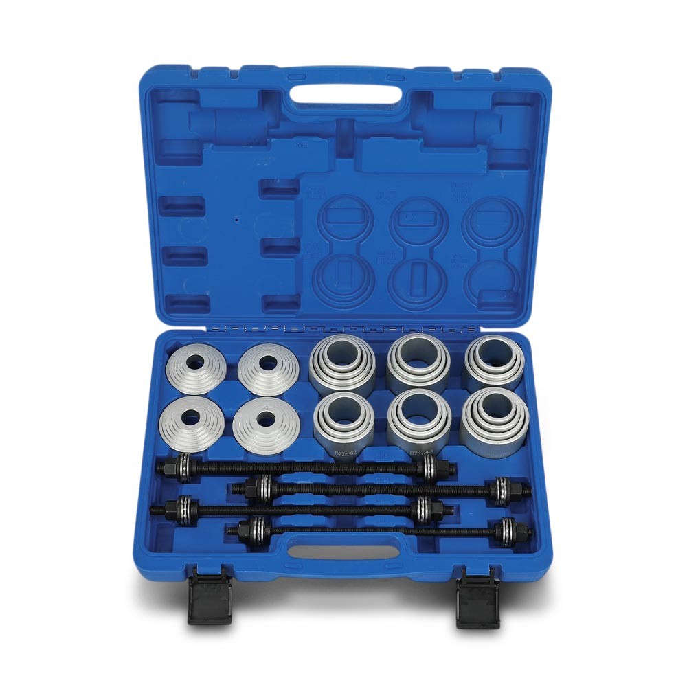 28Pcs Universal Press Pull Sleeve Kit Bearing Bushing Removal Install Tool