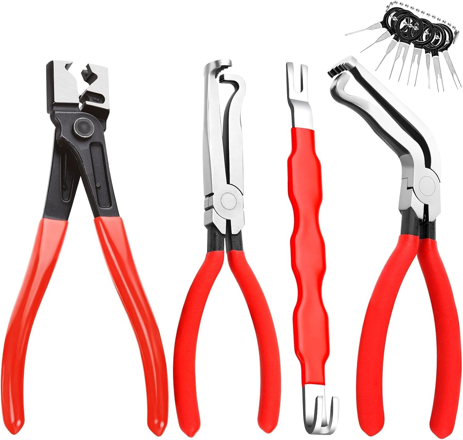 4pcs Electrical Disconnect Pliers Set Plug Connector Separator Tool for Auto